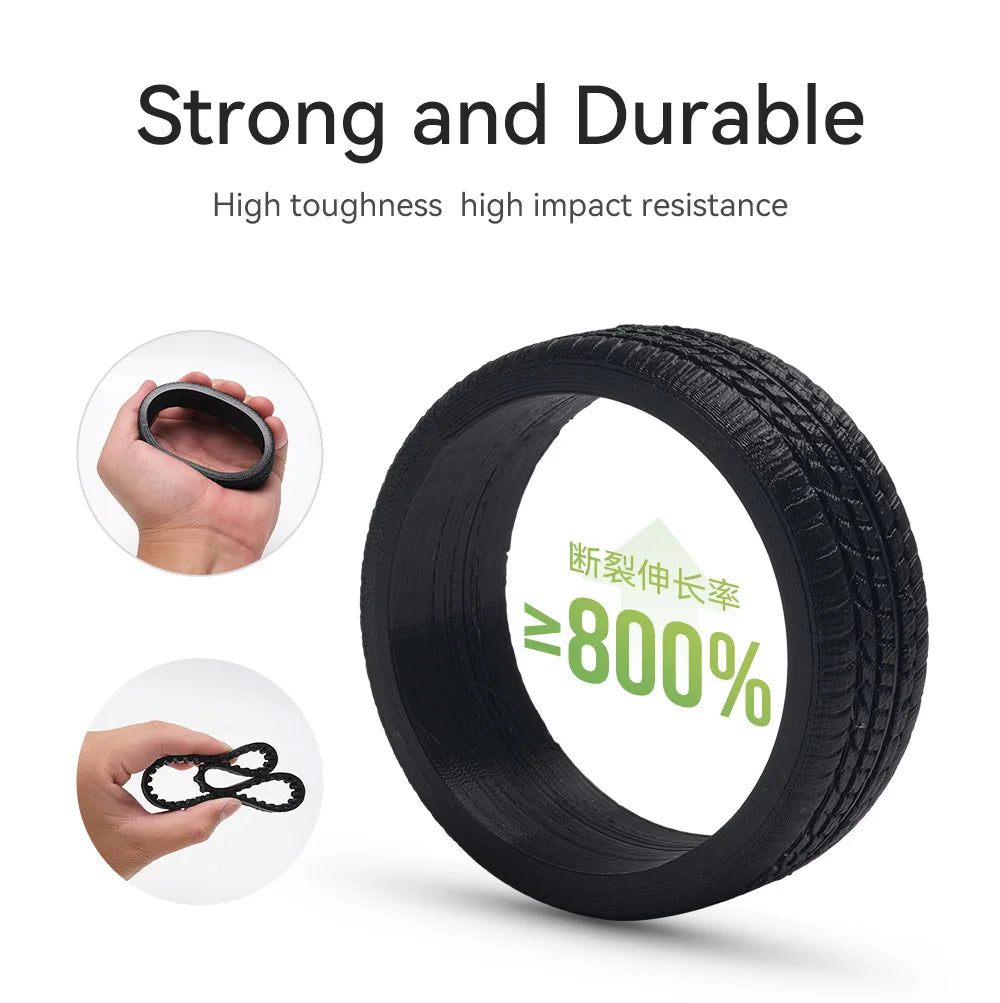 ESUN Flexible TPU Filament 1.75mm, TPU 95A 3D Printer Filament 1KG 2.2 LBS Spool 3D Printing Material TPU 95A For 3D Printers
