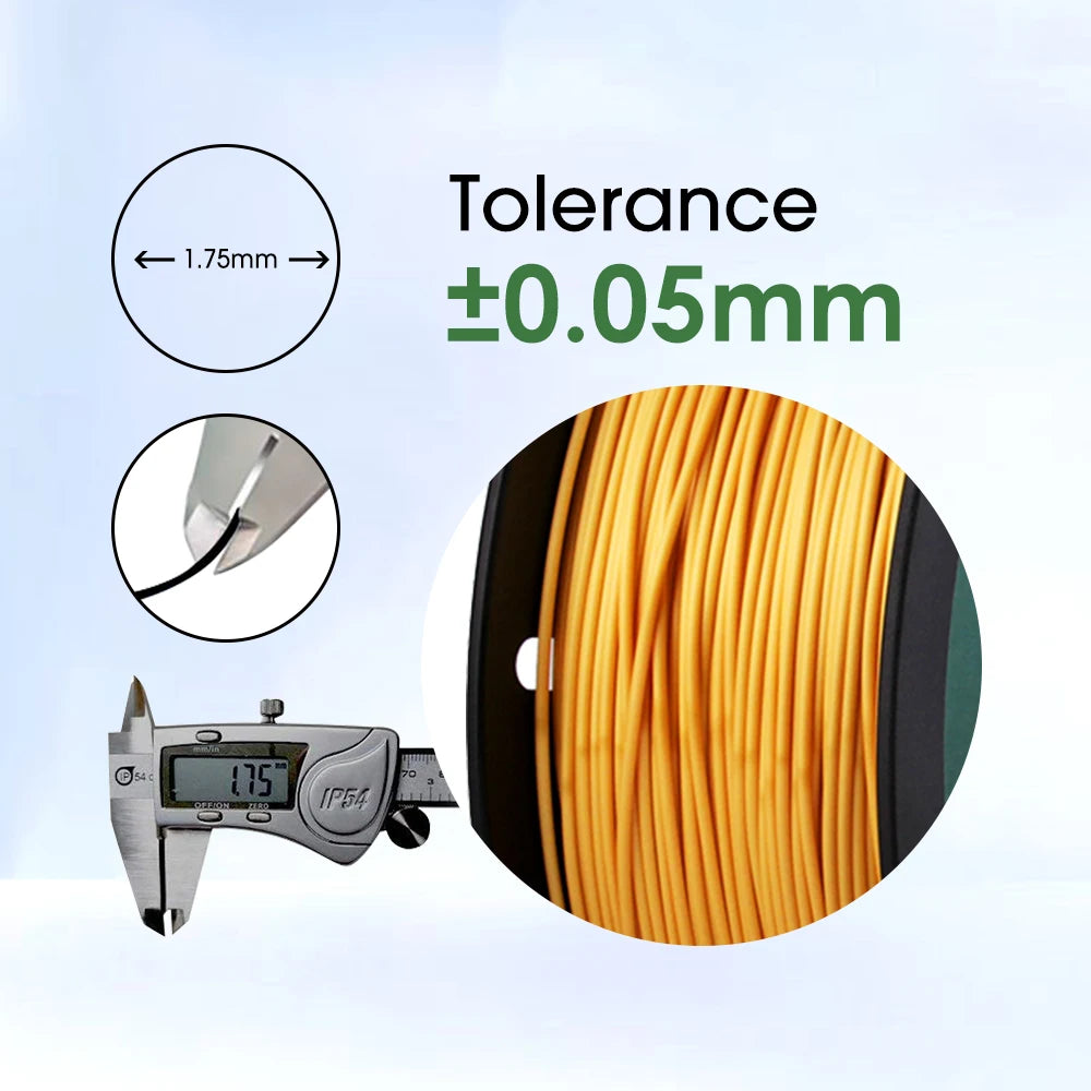 ESUN Silk PLA Filament 1.75mm Metal Silk PLA 3D Printer Filament 1KG (2.2 LBS) Spool 3D Printing Materials for 3D Printers
