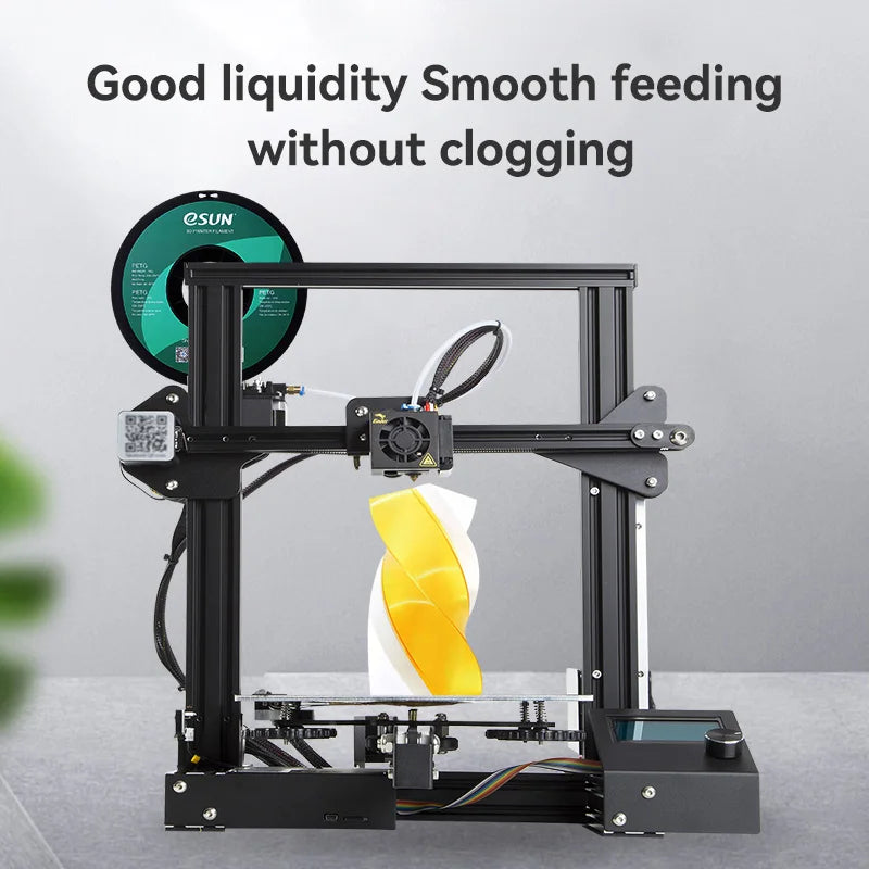 ESUN PETG Filament 1.75mm, 3D Printer Filament PETG Accuracy +/- 0.05mm, 1KG 2.2LBS Spool 3D Printing Materials for 3D Printers