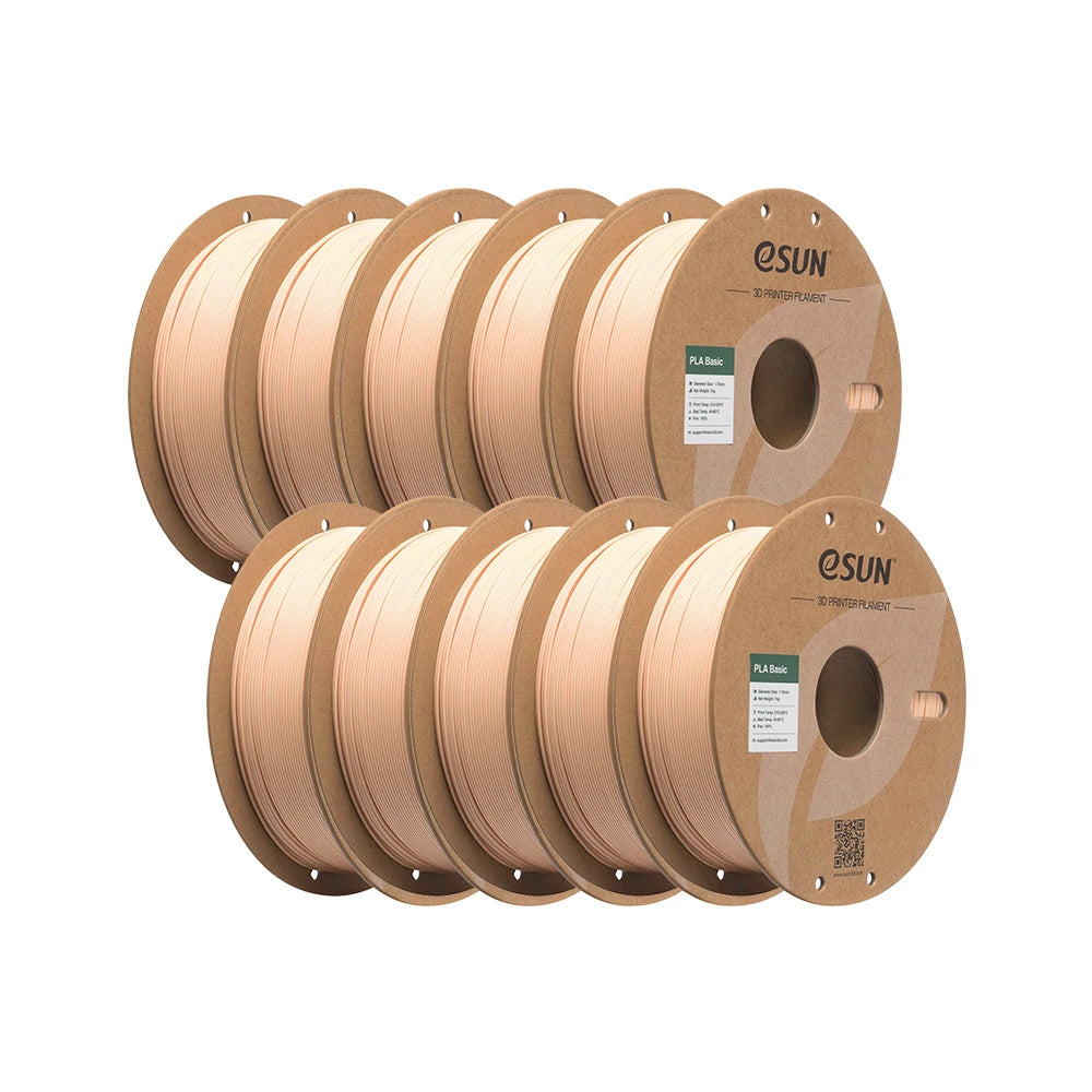 ESUN PLA-Basic 3D Filament 1.75MM 10KG 3D Printer Filaments For Bambu Lab 10PCS Bundle Upgraded PLA Filament Fast Printing PLA