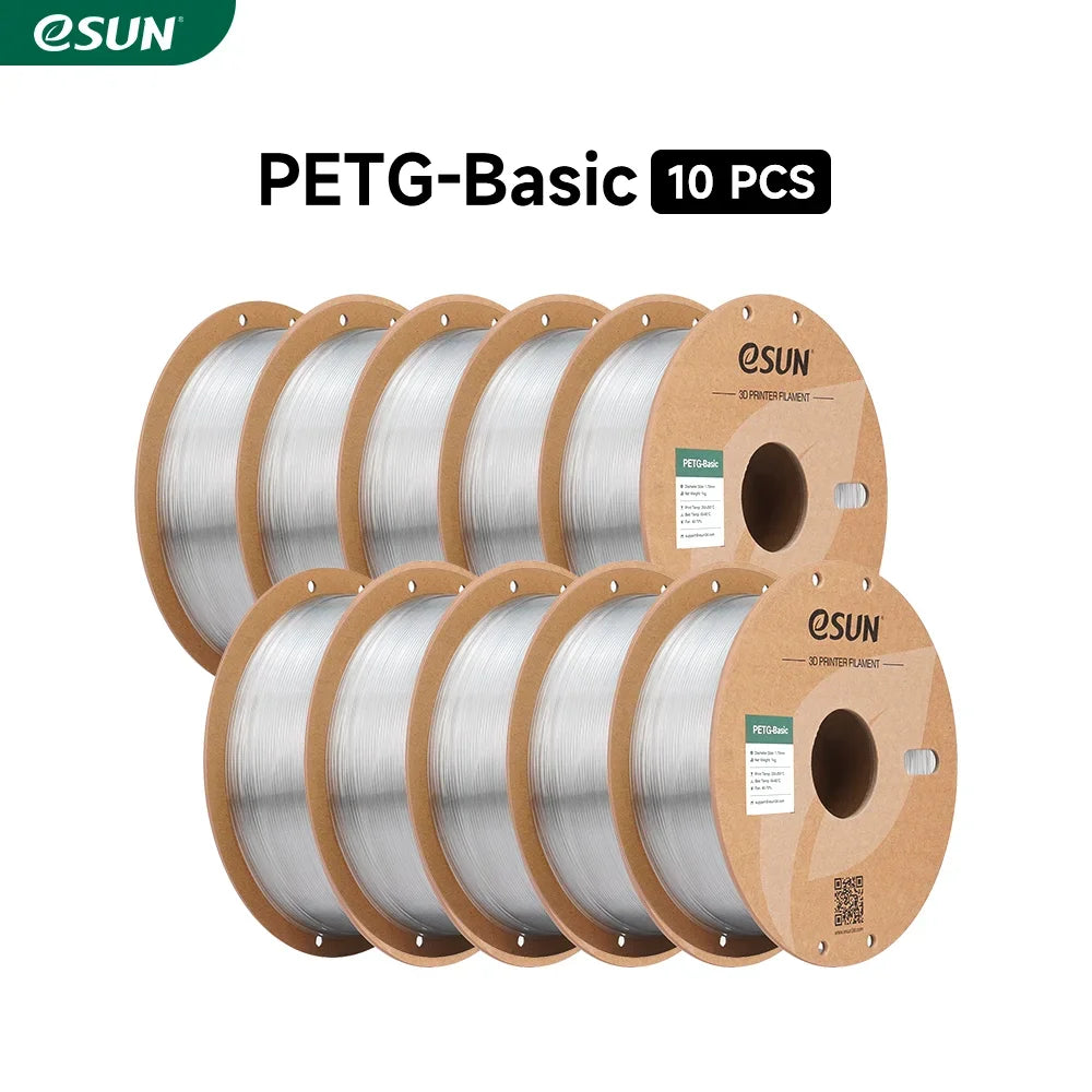 eSUN PETG-Basic 3D Filament 1.75MM 10KG 3D Printer Filaments For Bambu Lab 10PCS High Toughness PETG-Basic 3D DIY Material