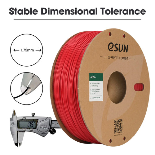 ESUN 3D Printer Filament 1.75mm 1KG ABS+ 3D Plastic Printing Filament 2.2 LBS Spool 3D Printing Material for 3D Printer