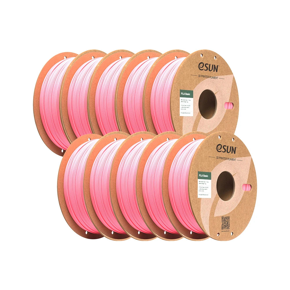 ESUN PLA-Basic 3D Filament 1.75MM 10KG 3D Printer Filaments For Bambu Lab 10PCS Bundle Upgraded PLA Filament Fast Printing PLA