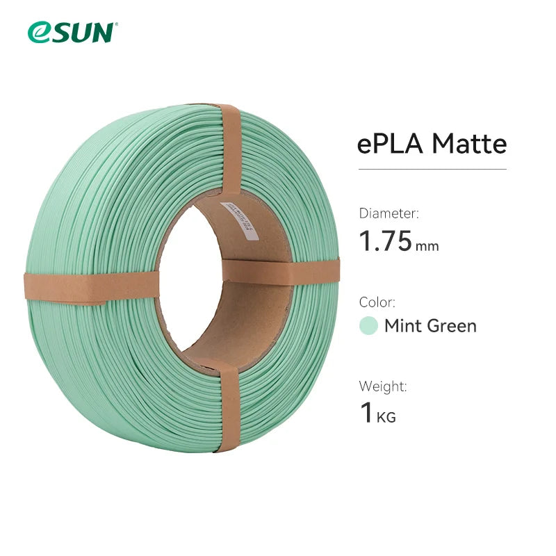 ESUN PLA Matte 3D Printer Filament 1.75mm Dimensional +/- 0.03mm 1KG (2.2 LBS) Spool 3D Printing Material For 3D Printers
