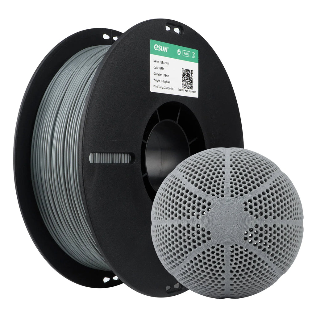 ESUN 3D Filament PEBA-90A 0.8KG 1.75mm High-elasticity PEBA 3D Printing Filament Cold Resistance Flexible PEBA-90A For Bambu Lab