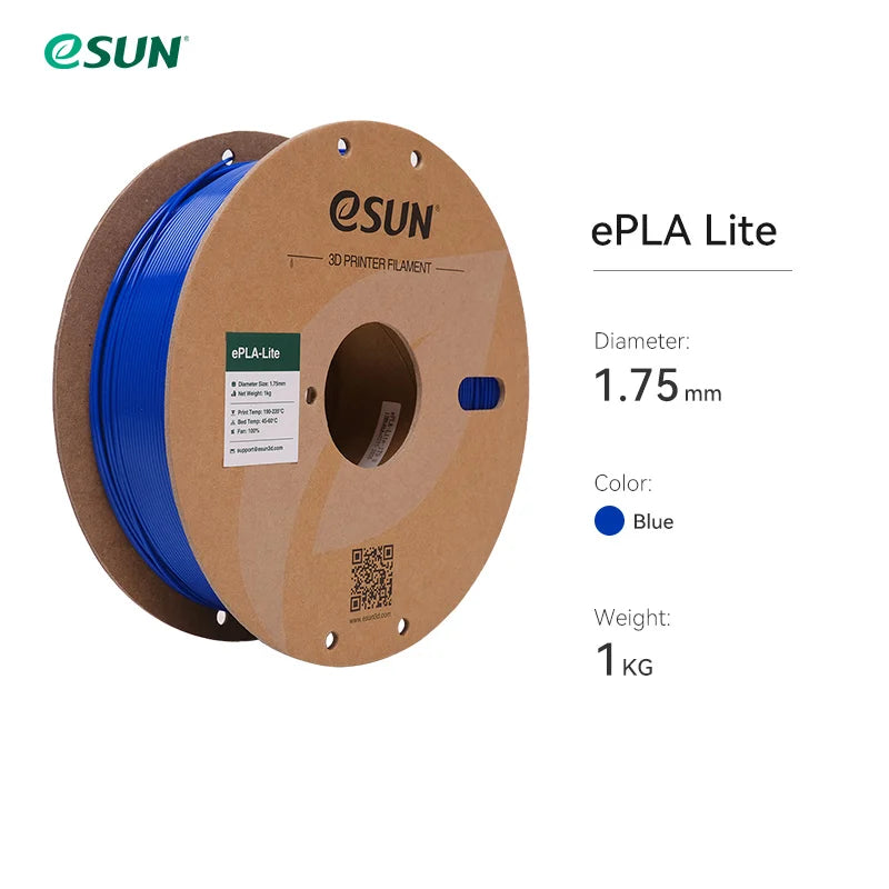 ESUN Fast Printing PLA Filament for 3D Printer 1.75mm 3D Printer Filament 1KG (2.2 LBS) Spool 3D Upgraded PLA for Bambu Lab