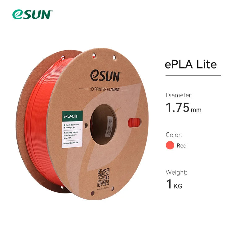 ESUN Fast Printing PLA Filament for 3D Printer 1.75mm 3D Printer Filament 1KG (2.2 LBS) Spool 3D Upgraded PLA for Bambu Lab