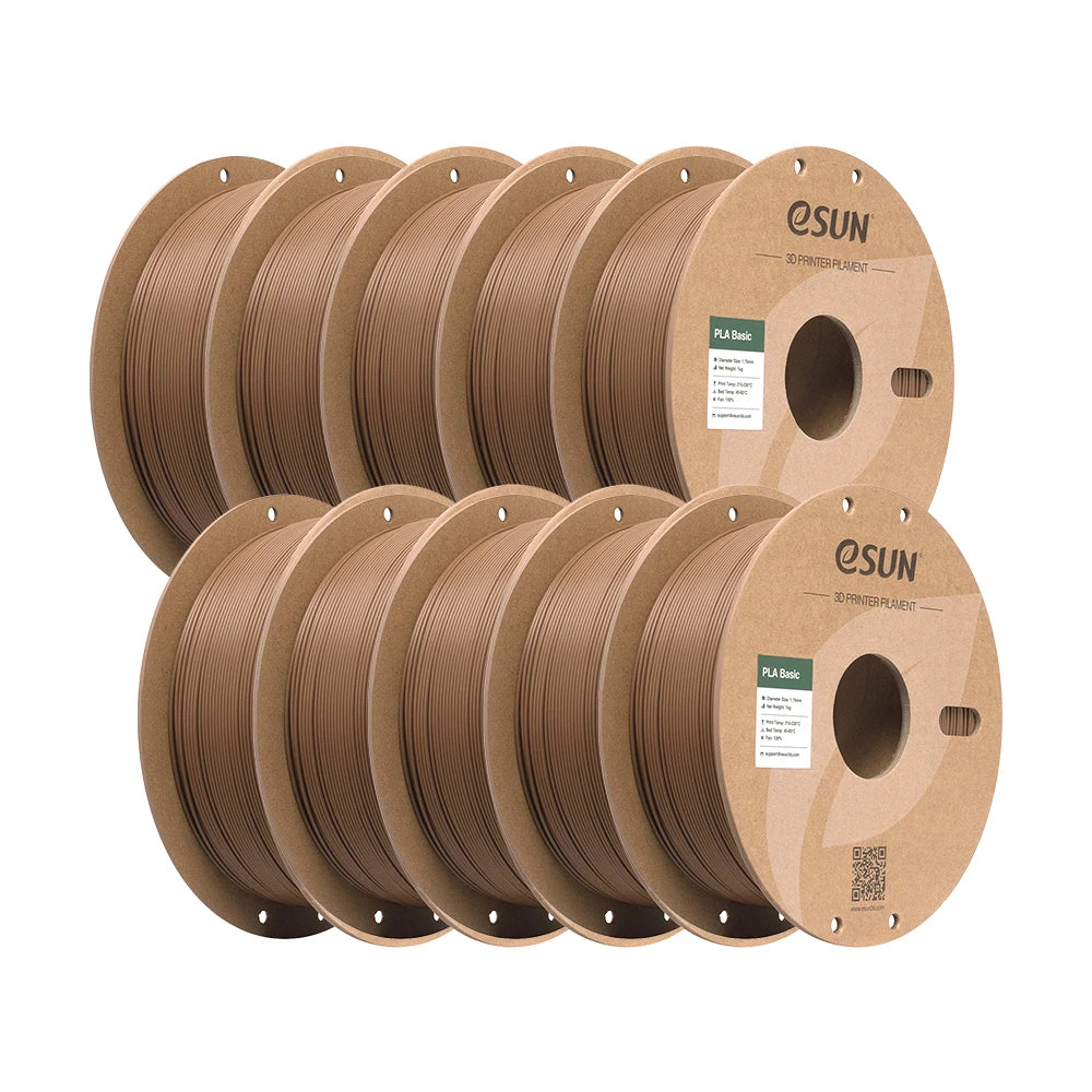 ESUN PLA-Basic 3D Filament 1.75MM 10KG 3D Printer Filaments For Bambu Lab 10PCS Bundle Upgraded PLA Filament Fast Printing PLA