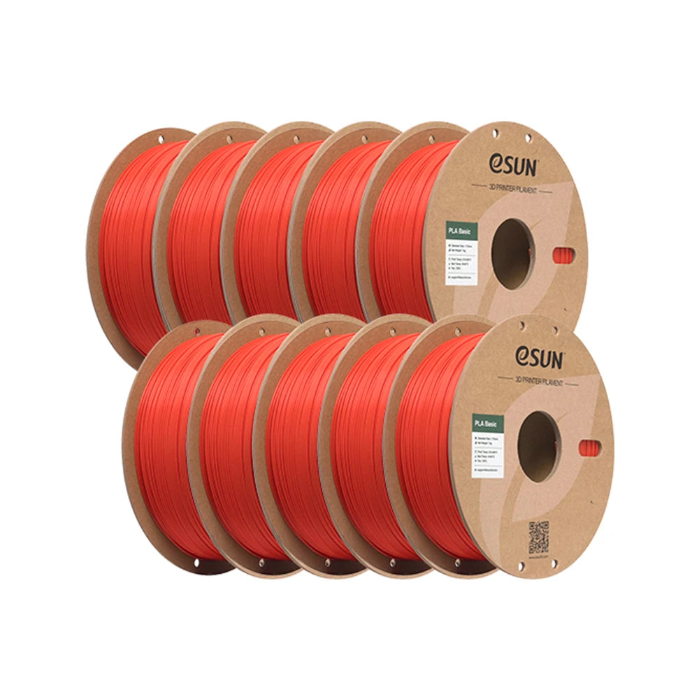 ESUN PLA-Basic 3D Filament 1.75MM 10KG 3D Printer Filaments For Bambu Lab 10PCS Bundle Upgraded PLA Filament Fast Printing PLA
