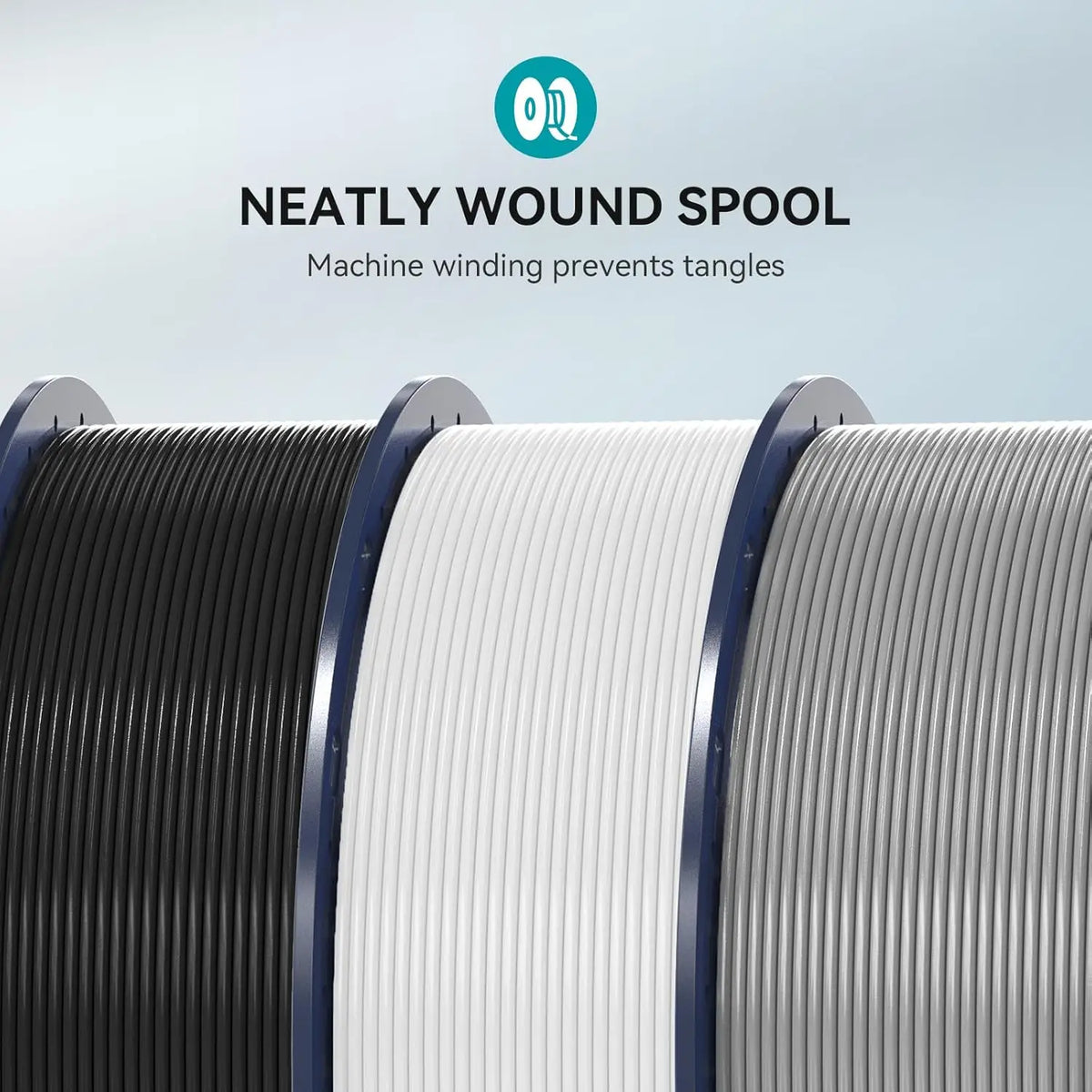 SUNLU PLA Filament 10KG 10Rolls 3D Filament 1KG/roll 1.75mm 100% Filament Lines Up Neatly For 3D Printing From US Local
