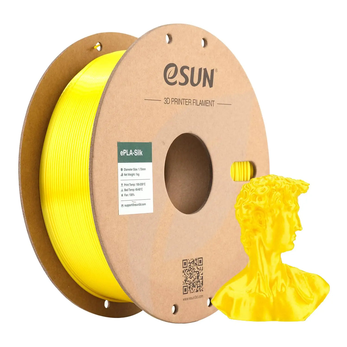ESUN Silk PLA Filament 1.75mm Rainbow Multicolor Silk PLA 3D Printer Filament 1KG 2.2LBS Spool 3D Printing Material for 3D Print