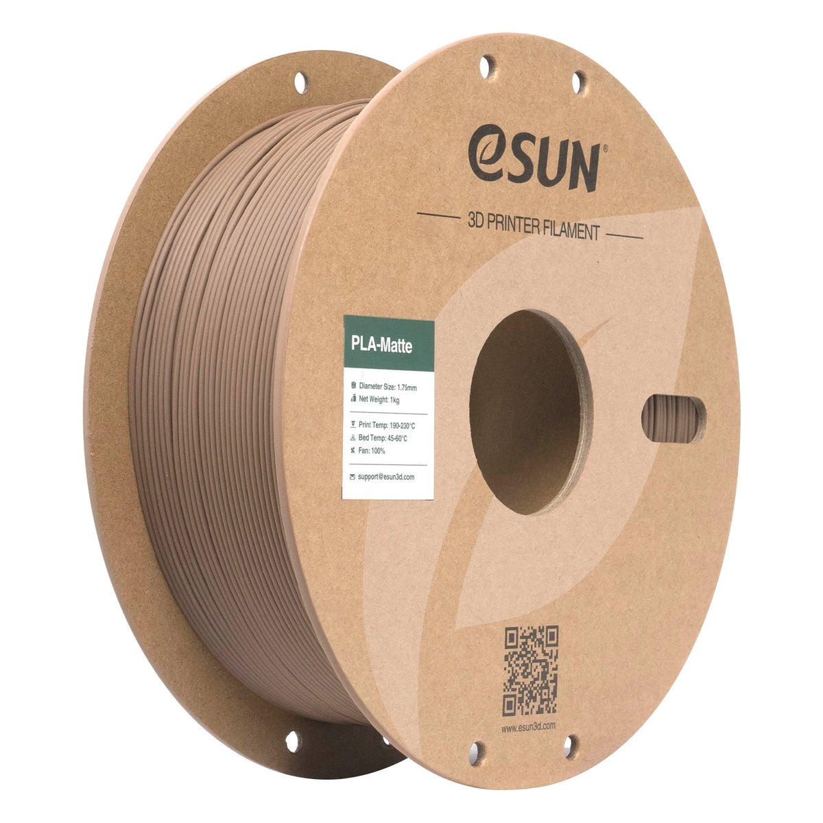 ESUN PLA Matte 3D Printer Filament 1.75mm Dimensional +/- 0.03mm 1KG (2.2 LBS) Spool 3D Printing Material For 3D Printers