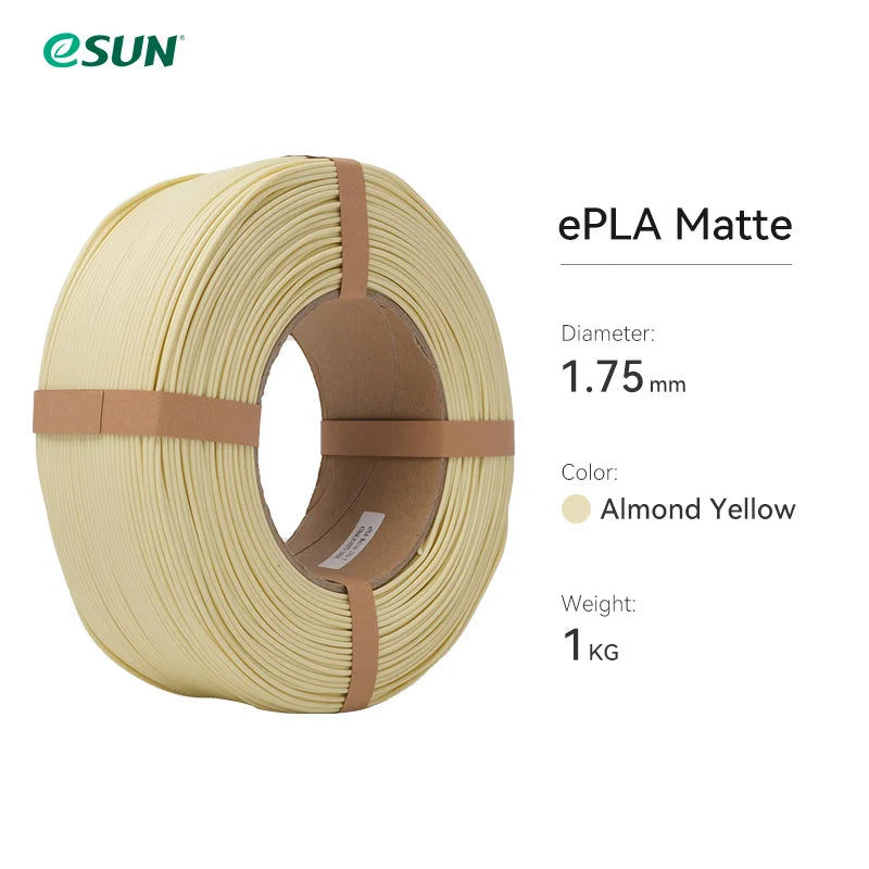 ESUN PLA Matte 3D Printer Filament 1.75mm Dimensional +/- 0.03mm 1KG (2.2 LBS) Spool 3D Printing Material For 3D Printers
