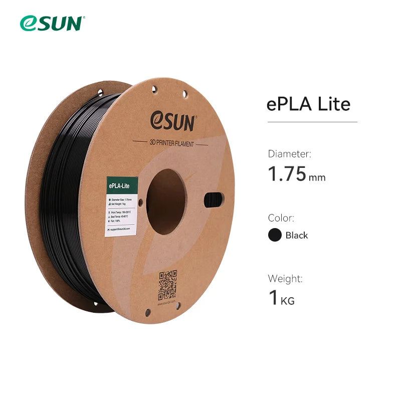 ESUN Fast Printing PLA Filament for 3D Printer 1.75mm 3D Printer Filament 1KG (2.2 LBS) Spool 3D Upgraded PLA for Bambu Lab