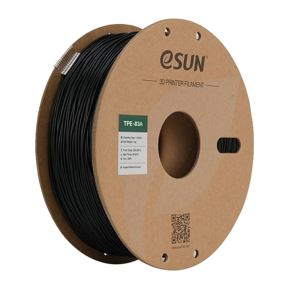 ESUN TPE 83A 3D Filament 1.75mm 10PCS Flexible 3D Printer Filament For Bambu Lab 10KG Elastic TPE 83A 3D Filament US warehouse