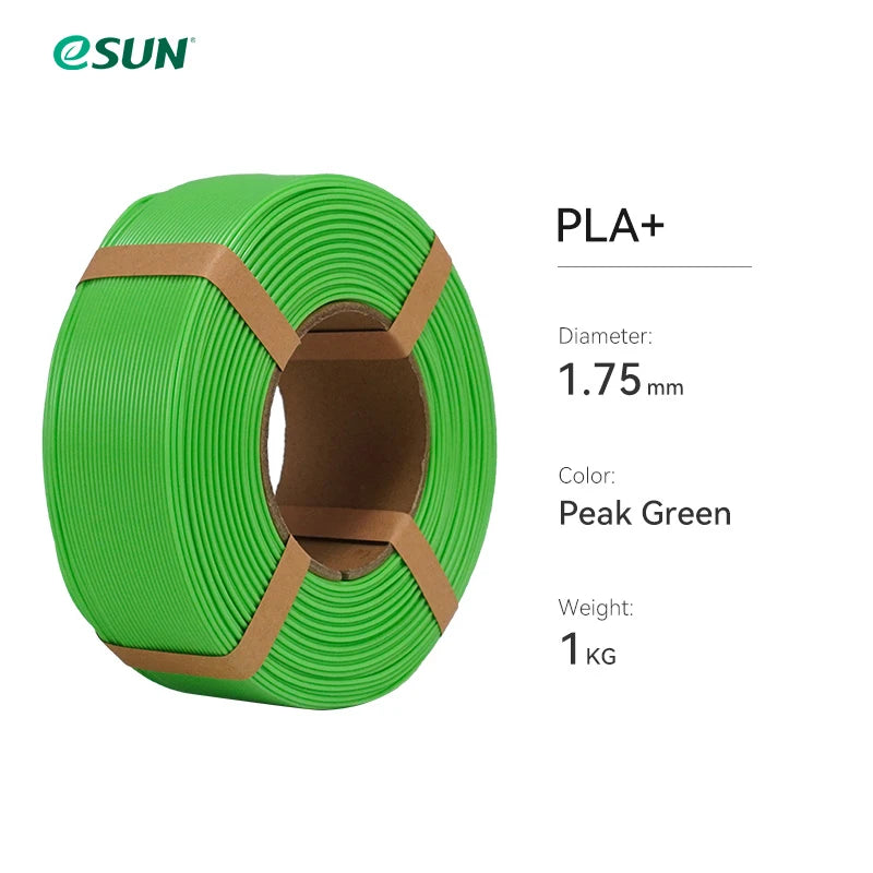 ESUN PLA+ 3D Filament 1.75MM 1KG Fast Printing PLA Plus for Bambu Lab 3D Printer Filament Without Spool PLA+ for 3D Printers