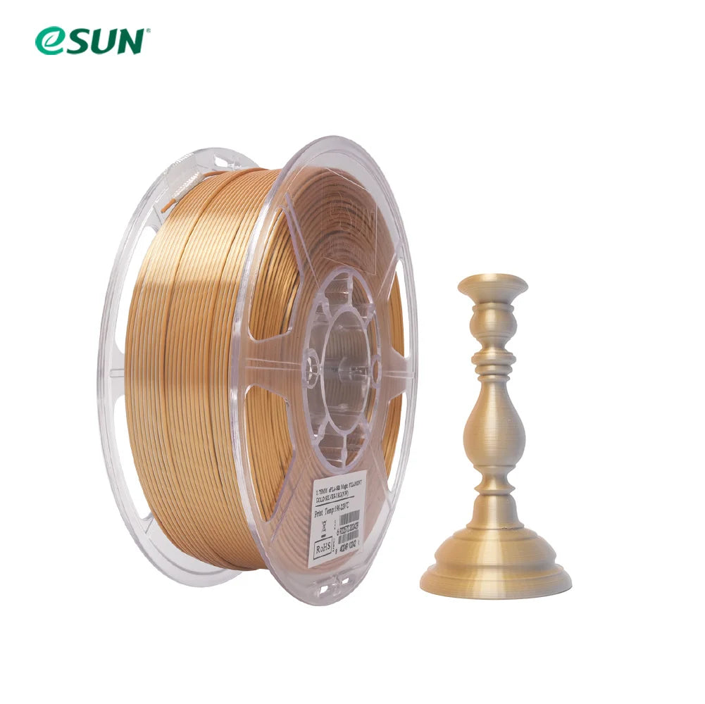 ESun Silk PLA Filament For 3D Printer Magic Silk PLA 1.75mm 1KG Spool Two / Three Colors Printing Mystic PLA 3D Printer Filament