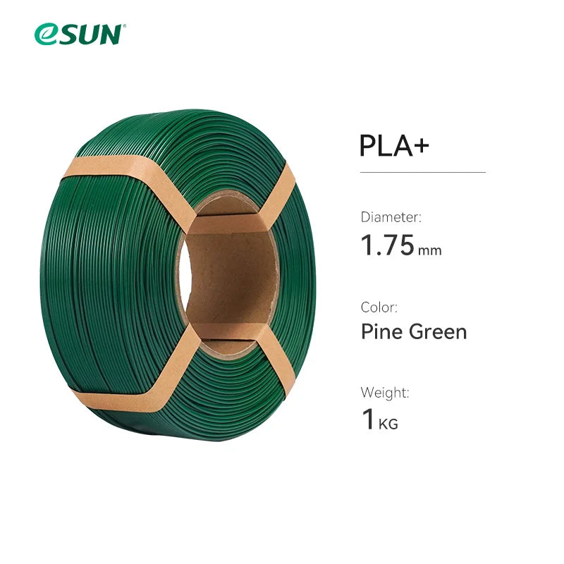 ESUN PLA+ 3D Filament 1.75MM 1KG Fast Printing PLA Plus for Bambu Lab 3D Printer Filament Without Spool PLA+ for 3D Printers