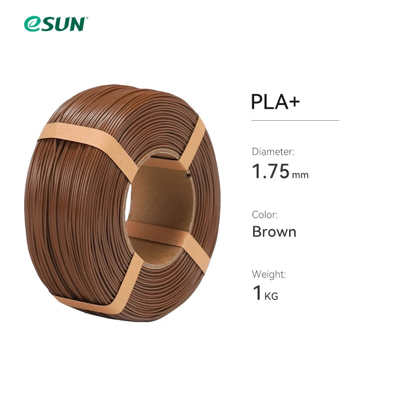 ESUN PLA+ 3D Filament 1.75MM 1KG Fast Printing PLA Plus for Bambu Lab 3D Printer Filament Without Spool PLA+ for 3D Printers