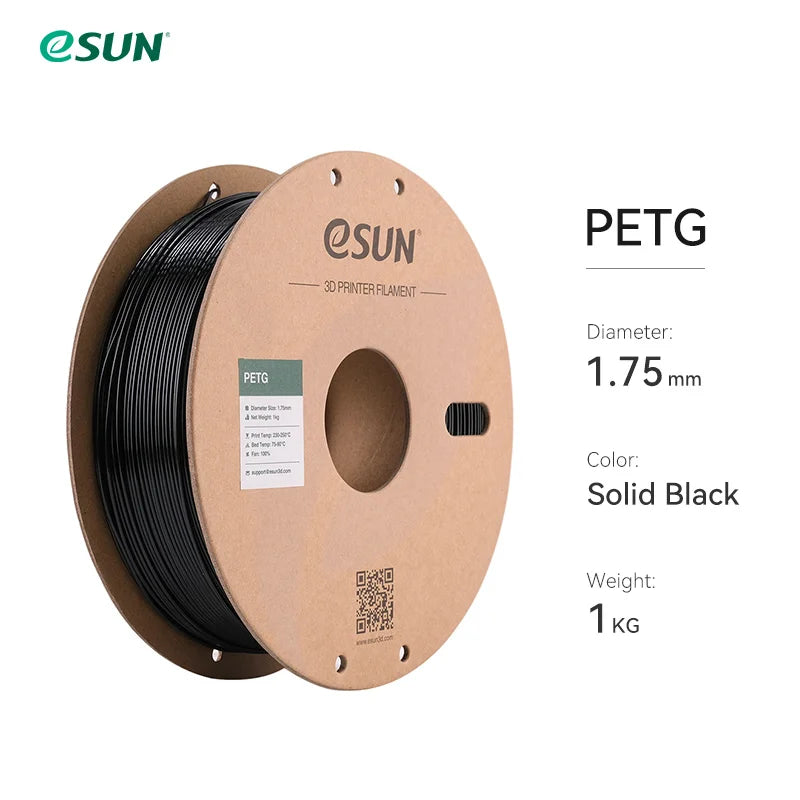 ESUN 3D Printer Filament PETG 1.75mm 1kg/2.2lbs Plastic Filament Consumables PETG 3D Printing Material for 3D Printer