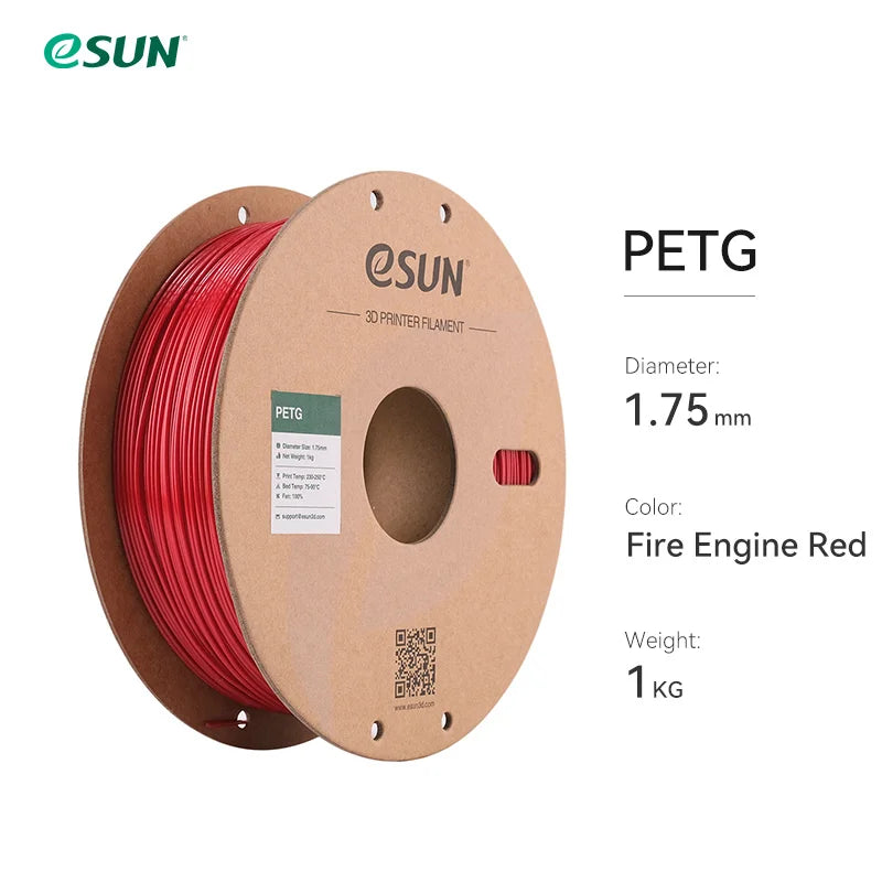 ESUN 3D Printer Filament PETG 1.75mm 1kg/2.2lbs Plastic Filament Consumables PETG 3D Printing Material for 3D Printer