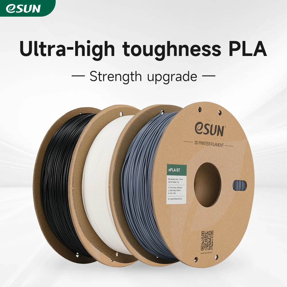 ESUN Super Tough PLA Filament 1.75MM 3D Printer Filament 1KG (2.2 LBS) Spool PLA-ST FDM 3D Printing Materials for 3D Printers