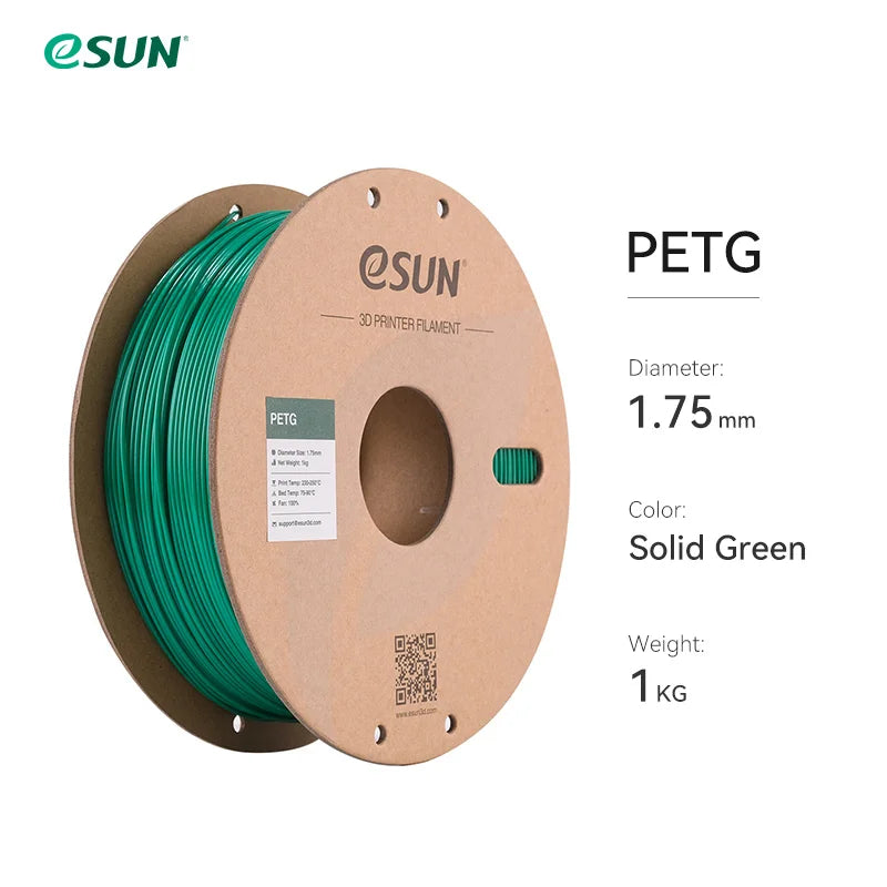 ESUN 3D Printer Filament PETG 1.75mm 1kg/2.2lbs Plastic Filament Consumables PETG 3D Printing Material for 3D Printer