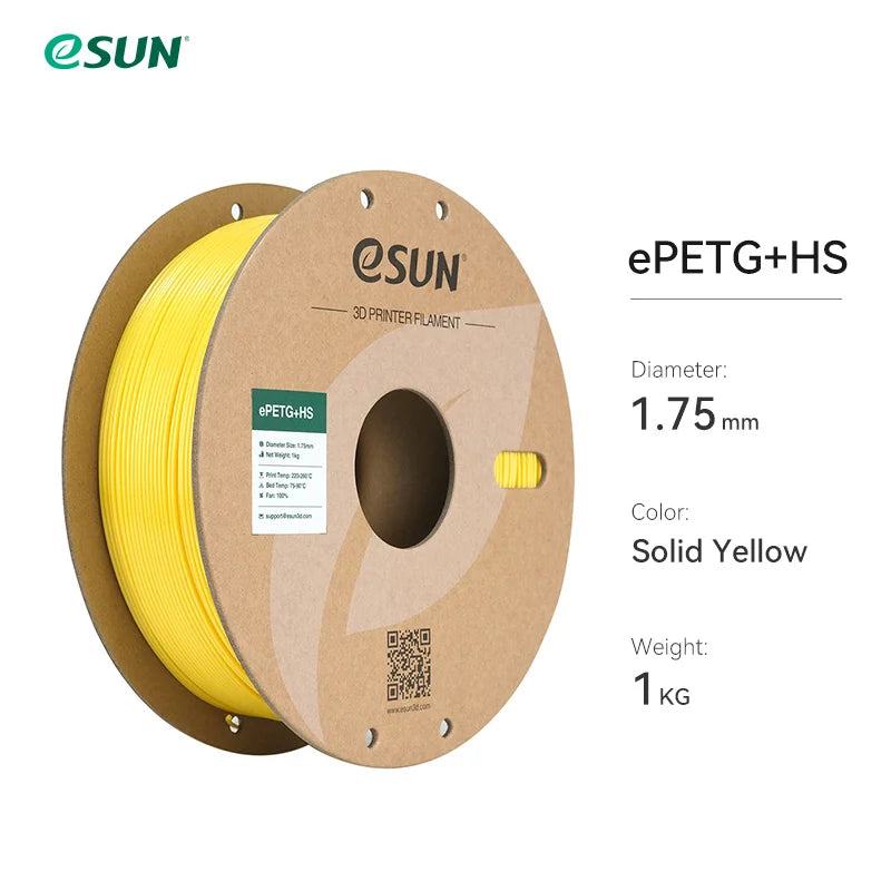 ESUN High-Speed PETG Filament 1.75MM 1KG 3D Printer Filament Fast Printing PETG 3D Filament for Bambu Lab Fast Printer Filament
