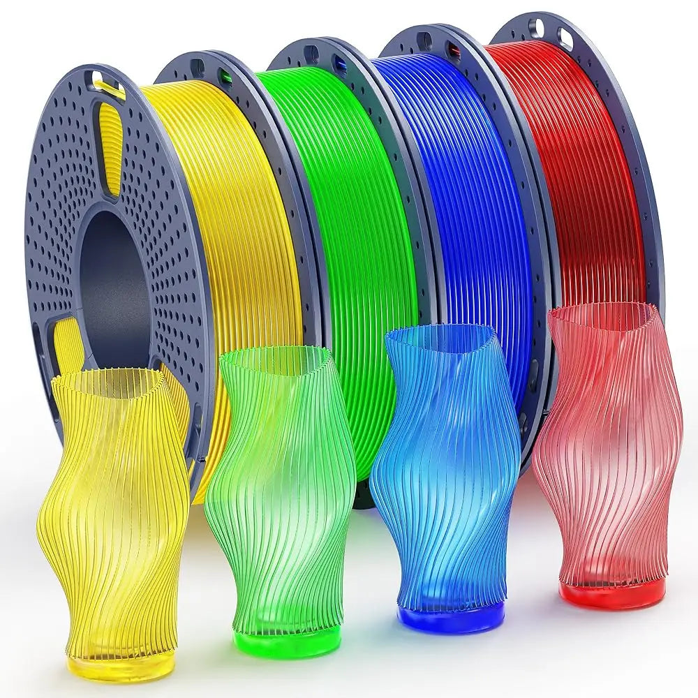 SUNLU Filament Silk PLA+/PETG/Rainbow Silk/Wood/PLA Mix Color 250g/roll 1.75mm Bundle Neatly Wound Individually Vacuum Packed