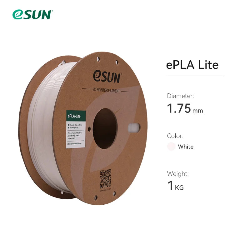 ESUN Fast Printing PLA Filament for 3D Printer 1.75mm 3D Printer Filament 1KG (2.2 LBS) Spool 3D Upgraded PLA for Bambu Lab