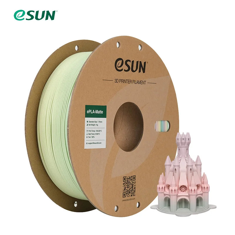 ESUN PLA 3D Printer Filament 1.75mm 1KG Rainbow Matte PLA 3D Filament for Bambu Lab Rainbow Color PLA Matte 3D Printing Material