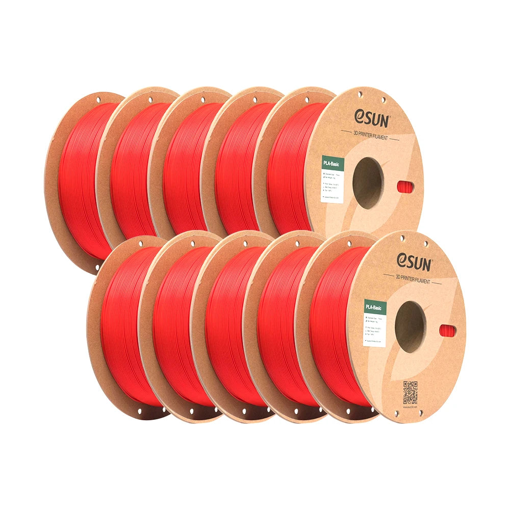 ESUN PLA-Basic 3D Filament 1.75MM 10KG 3D Printer Filaments For Bambu Lab 10PCS Bundle Upgraded PLA Filament Fast Printing PLA