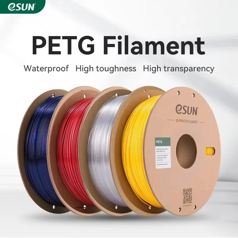 ESUN PETG Filament 1.75mm, 3D Printer Filament PETG Accuracy +/- 0.05mm, 1KG 2.2LBS Spool 3D Printing Materials for 3D Printers