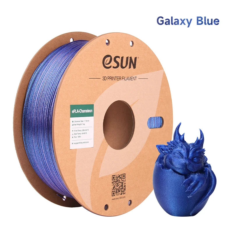 ESUN Chameleon PLA Filament 1.75mm 1KG Glitter 3D Printer PLA Filament Gradient Color Upgraded PLA For Bambu Lab 3D Filament