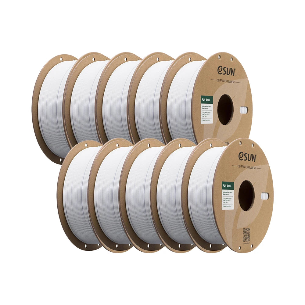 ESUN PLA-Basic 3D Filament 1.75MM 10KG 3D Printer Filaments For Bambu Lab 10PCS Bundle Upgraded PLA Filament Fast Printing PLA