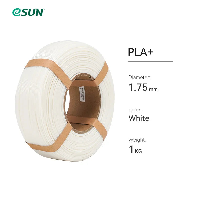 ESUN PLA+ 3D Filament 1.75MM 1KG Fast Printing PLA Plus for Bambu Lab 3D Printer Filament Without Spool PLA+ for 3D Printers