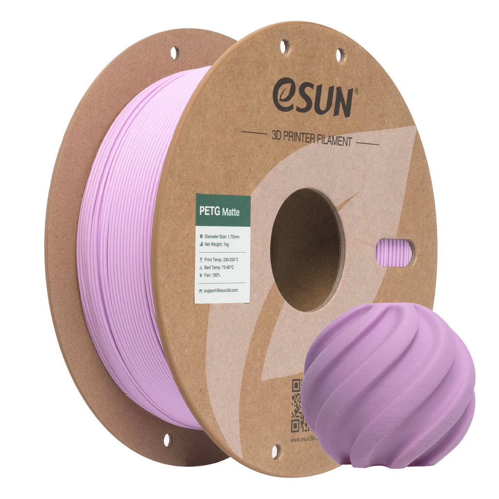 ESUN PETG Filament Matte PETG 1KG 1.75MM for Bambu Lab Upgraded PETG-Matte High Strength 3D Printing Filament for 3D Printer