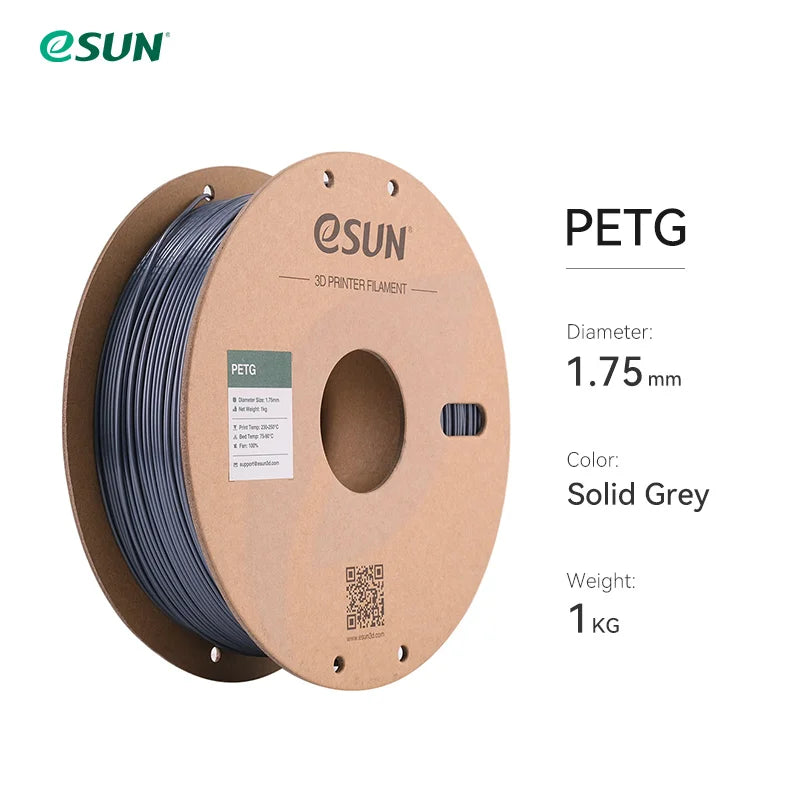 ESUN 3D Printer Filament PETG 1.75mm 1kg/2.2lbs Plastic Filament Consumables PETG 3D Printing Material for 3D Printer