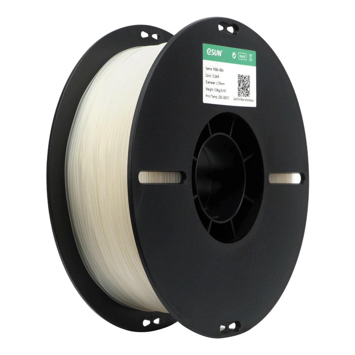 ESUN 3D Filament PEBA-85A 3D Printing Filament 0.8KG 1.75MM High Resilience PEBA-85A For Bambu Lab Cold Resistance PEBA Filament
