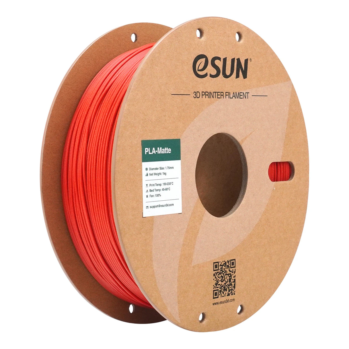 ESUN PLA Matte 3D Printer Filament 1.75mm Dimensional +/- 0.03mm 1KG (2.2 LBS) Spool 3D Printing Material For 3D Printers