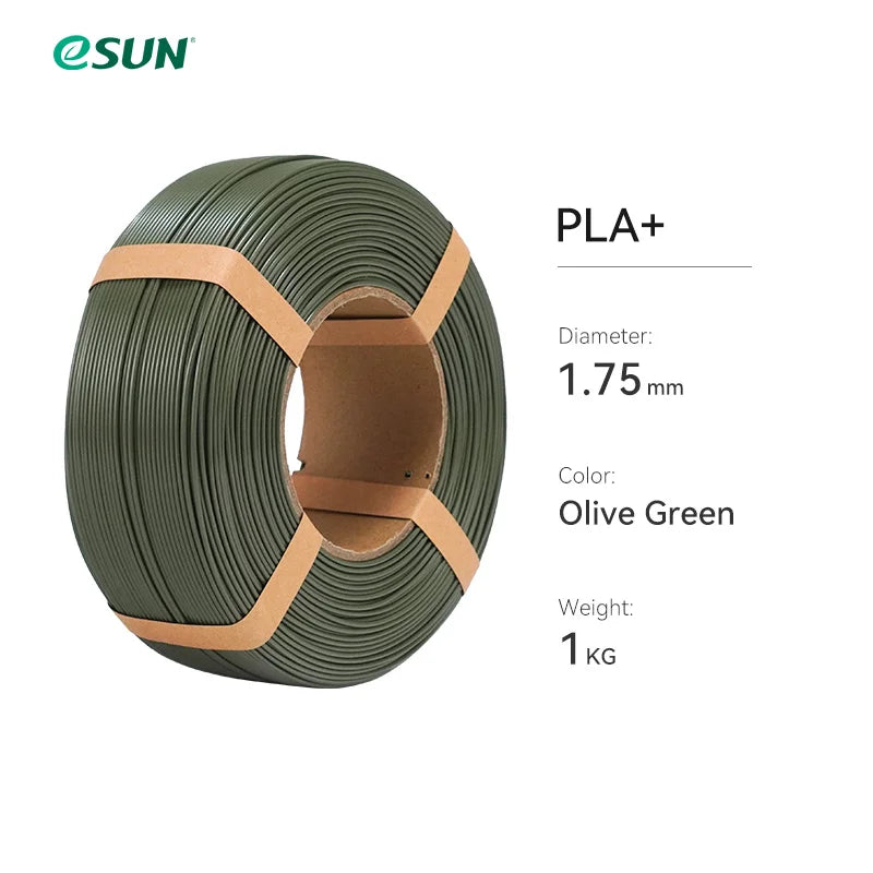 ESUN PLA+ 3D Filament 1.75MM 1KG Fast Printing PLA Plus for Bambu Lab 3D Printer Filament Without Spool PLA+ for 3D Printers