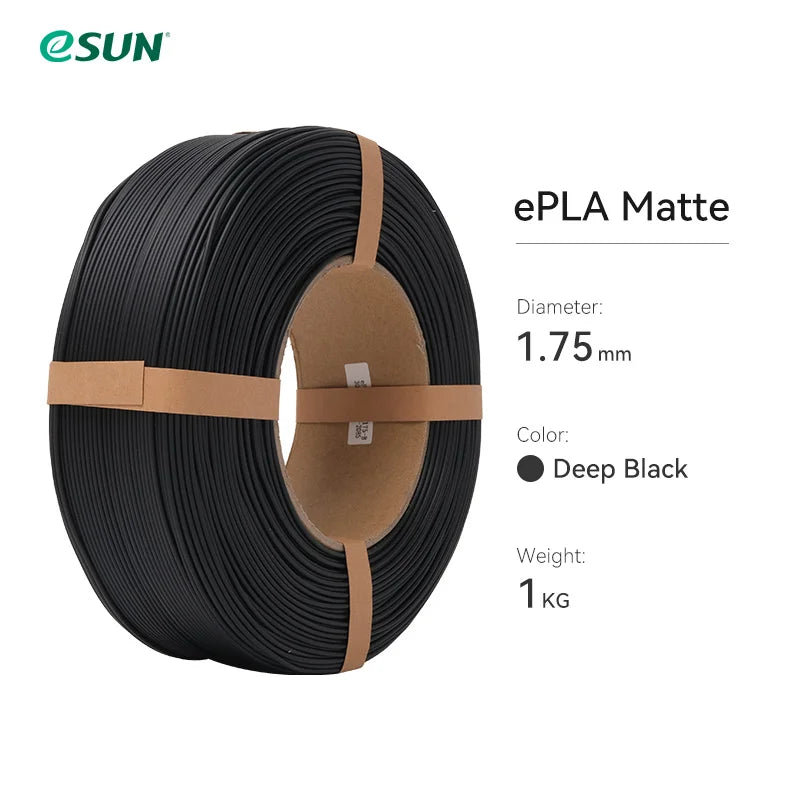 ESUN PLA Matte 3D Printer Filament 1.75mm Dimensional +/- 0.03mm 1KG (2.2 LBS) Spool 3D Printing Material For 3D Printers
