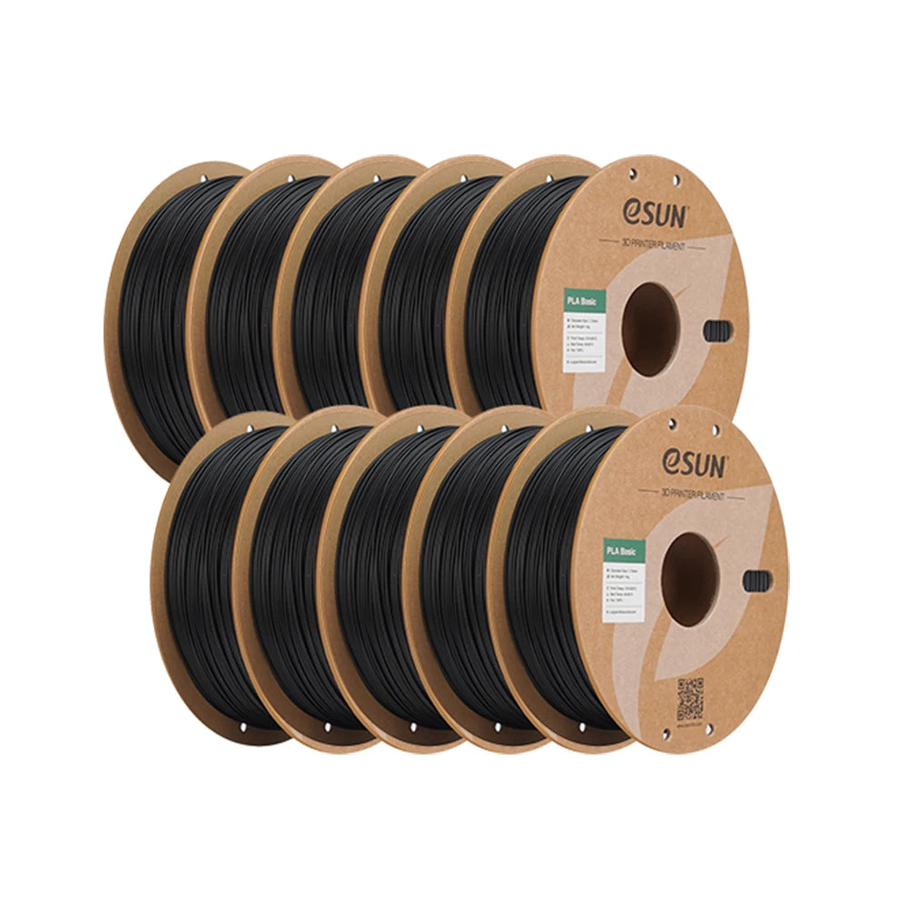 ESUN PLA-Basic 3D Filament 1.75MM 10KG 3D Printer Filaments For Bambu Lab 10PCS Bundle Upgraded PLA Filament Fast Printing PLA