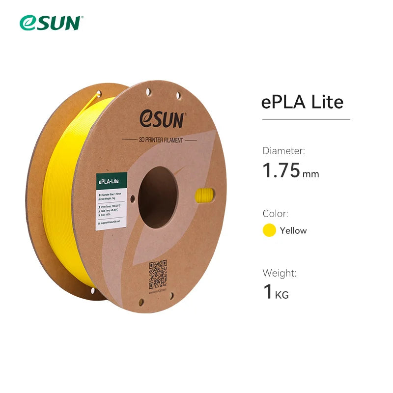 ESUN Fast Printing PLA Filament for 3D Printer 1.75mm 3D Printer Filament 1KG (2.2 LBS) Spool 3D Upgraded PLA for Bambu Lab