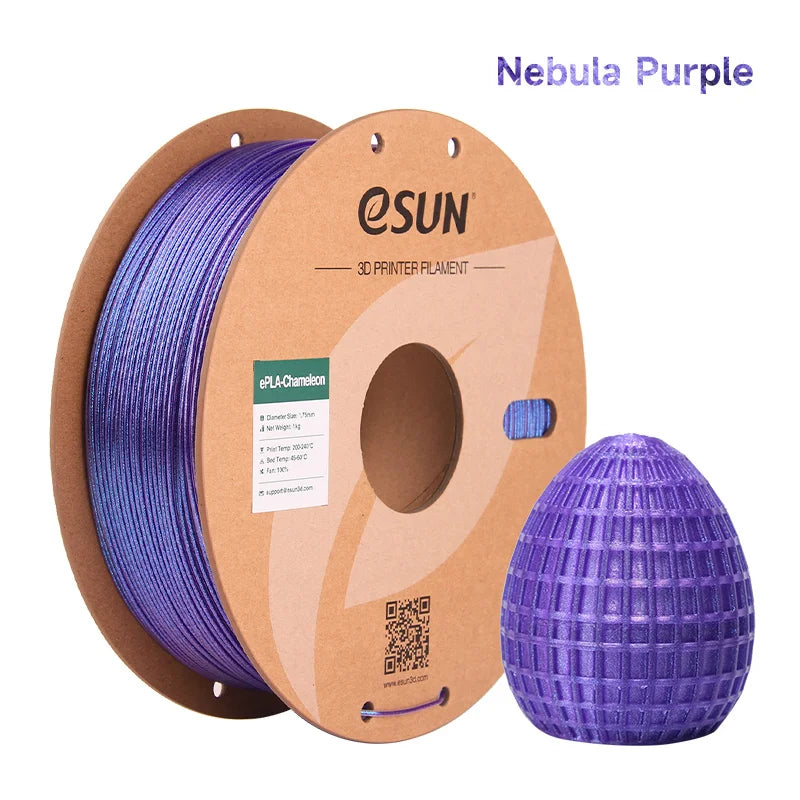 ESUN Chameleon PLA Filament 1.75mm 1KG Glitter 3D Printer PLA Filament Gradient Color Upgraded PLA For Bambu Lab 3D Filament
