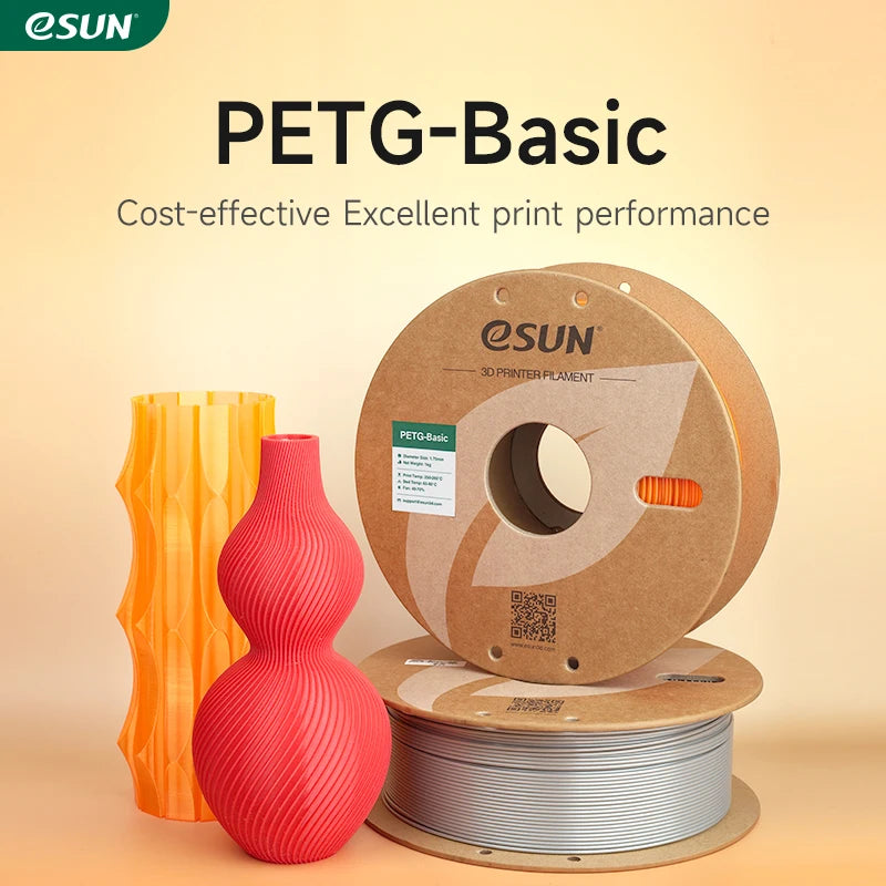 ESUN PETG 3D Printing Filaments 1.75MM 1KG PETG-Basic 3D Printer Filament High Toughness For Bambu Lab Basic PETG Filaments