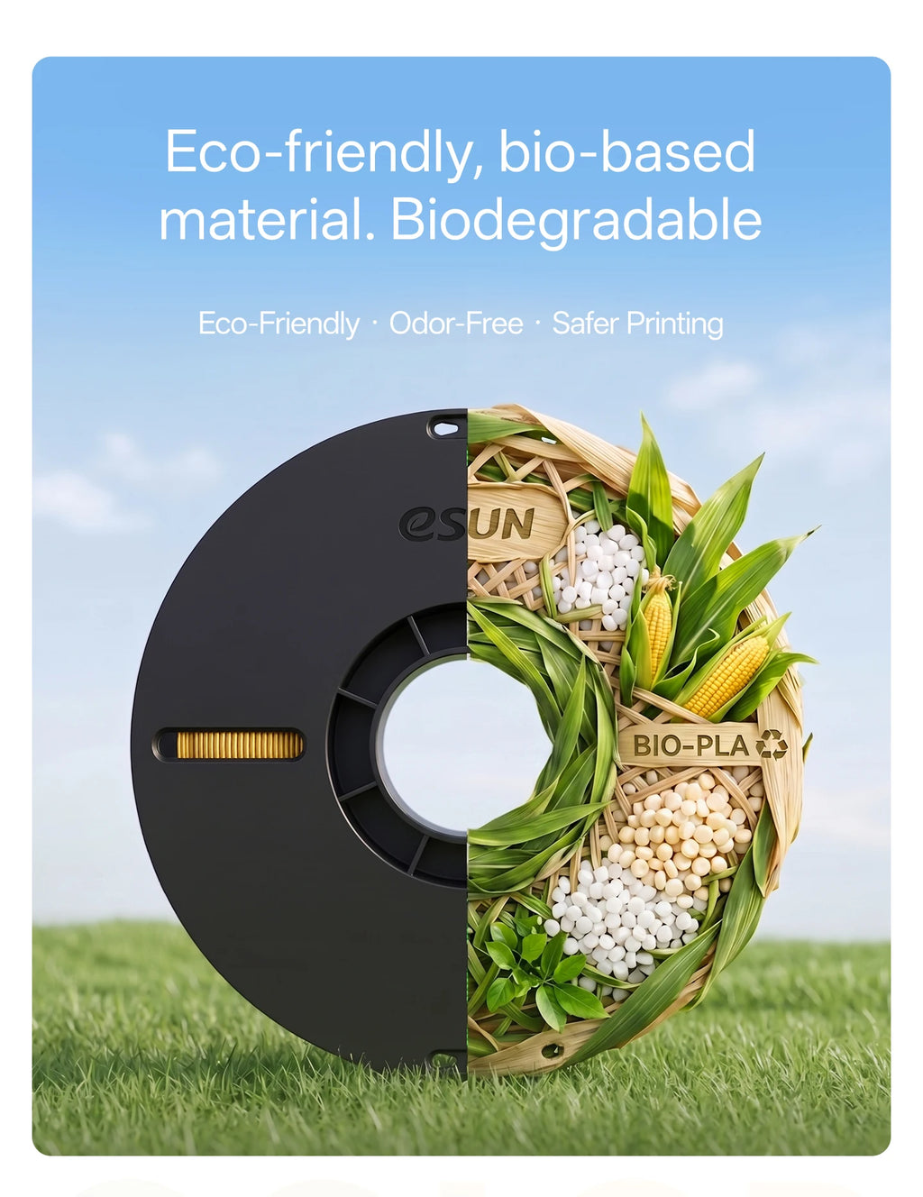 ESUN Silk PLA Filament 1.75mm Rainbow Multicolor Silk PLA 3D Printer Filament 1KG 2.2LBS Spool 3D Printing Material for 3D Print