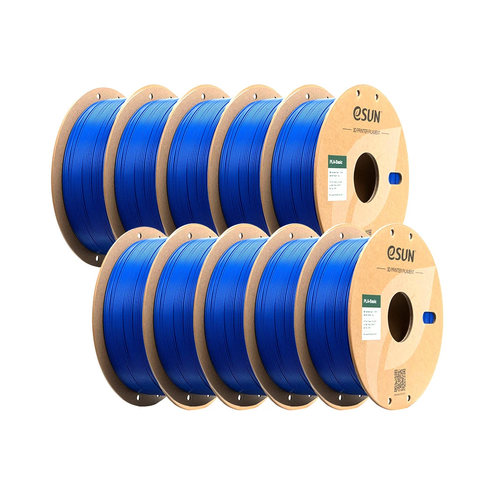 ESUN PLA-Basic 3D Filament 1.75MM 10KG 3D Printer Filaments For Bambu Lab 10PCS Bundle Upgraded PLA Filament Fast Printing PLA