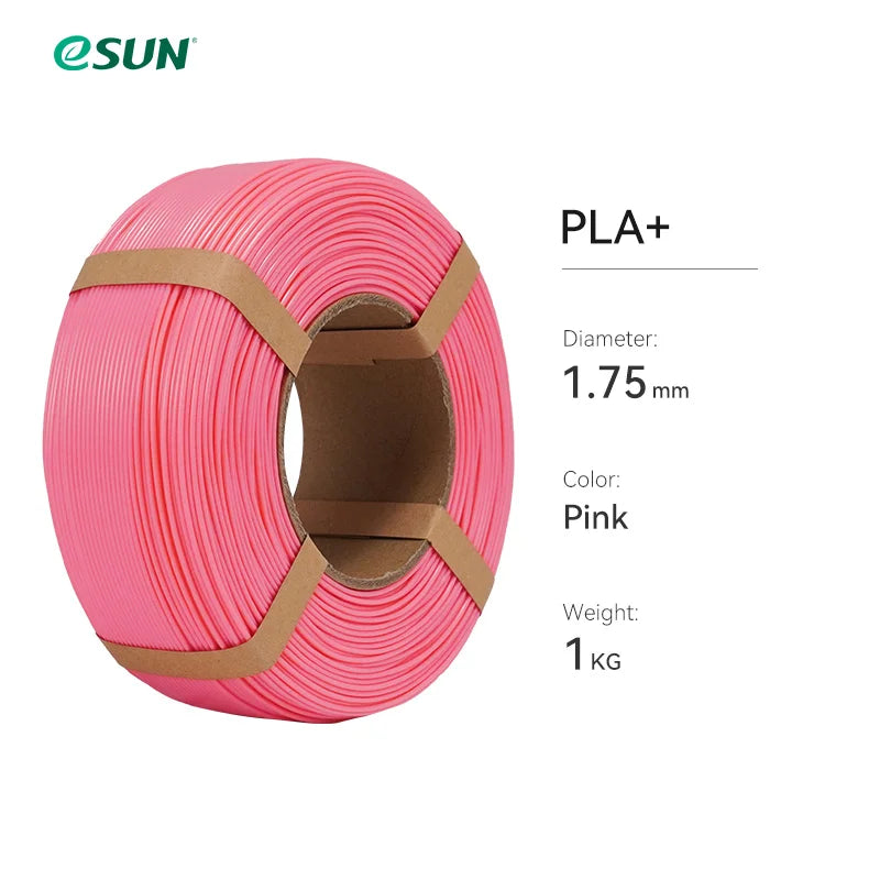 ESUN PLA+ 3D Filament 1.75MM 1KG Fast Printing PLA Plus for Bambu Lab 3D Printer Filament Without Spool PLA+ for 3D Printers