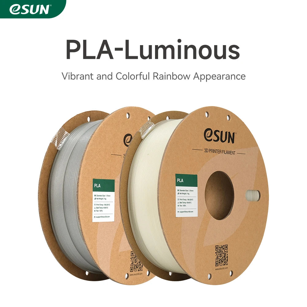 ESUN Glow in the Dark PLA Filament 1.75mm PLA 3D Printer Filament 1KG (2.2 LBS) Spool 3D Printing Material for 3D Printer